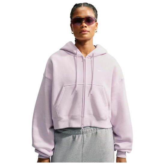 Nike Γυναικεία ζακέτα Studio Fleece Oversized Cropped Full-Zip Hoodie
